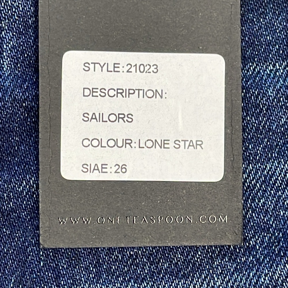 NWT One Teaspoon Sailors Low Rise Relaxed Fit Shorts Dark Wash Sz 26 - Picture 11 of 11